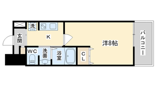 ＣＲＯＳＳ　ＣＯＵＲＴ高槻富田駅前の物件間取画像